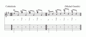 Fingerstyle exercises No.1 - Cathedrale